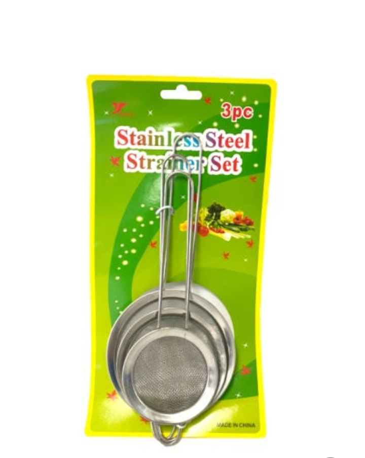 طقم مصفى شاى استلس 3ق احجام